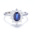 The Spencer Icon — royal blue sapphire ring in 925 sterling silver